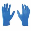 Ge Safety Gloves, 4 mil Palm, Nitrile, Powder-Free, M, Blue GG600M